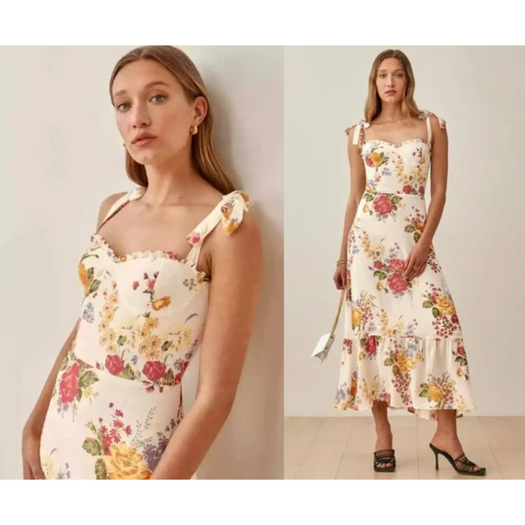 Reformation Dresses & Skirts - Reformation | Nikita Dress in Floral Bouquet | Sz 10